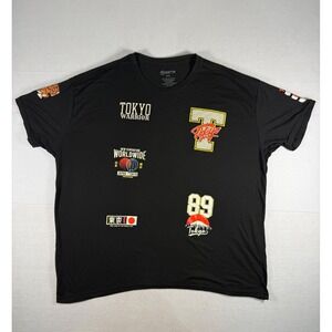 GSTR Tokyo Warrior Graphic T-Shirt Mens 4XL Black Fearless Tokyo Streetwear Tee